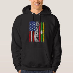 Veste À Capuche Retro Us Myanmar Drapeau Meilleure grand-mère Jama