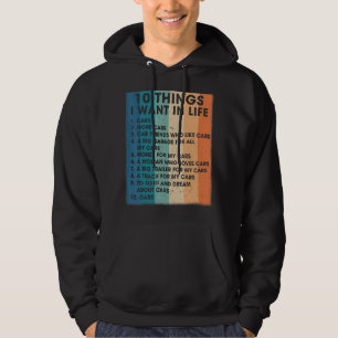 Veste À Capuche Rétro Vintage 10 choses que je veux dans ma vie vo