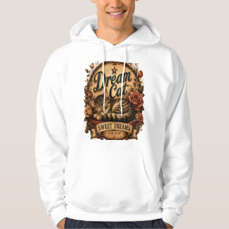 Veste À Capuche Rêve de Chat Douce Rêves Vintage Amoureux de Chat