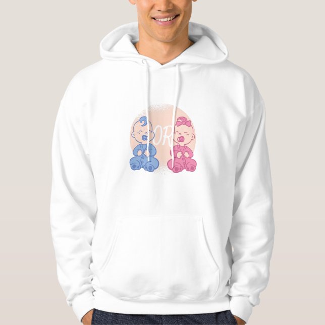 VESTE À CAPUCHE RÉVÉLATION DES SEXES (Devant)