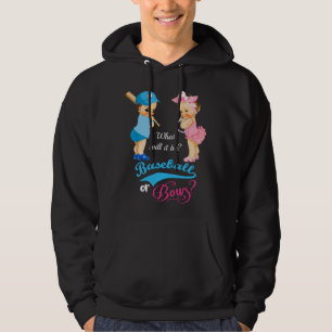 Veste À Capuche Révélation du sexe Baseball ou Rubans Mignons