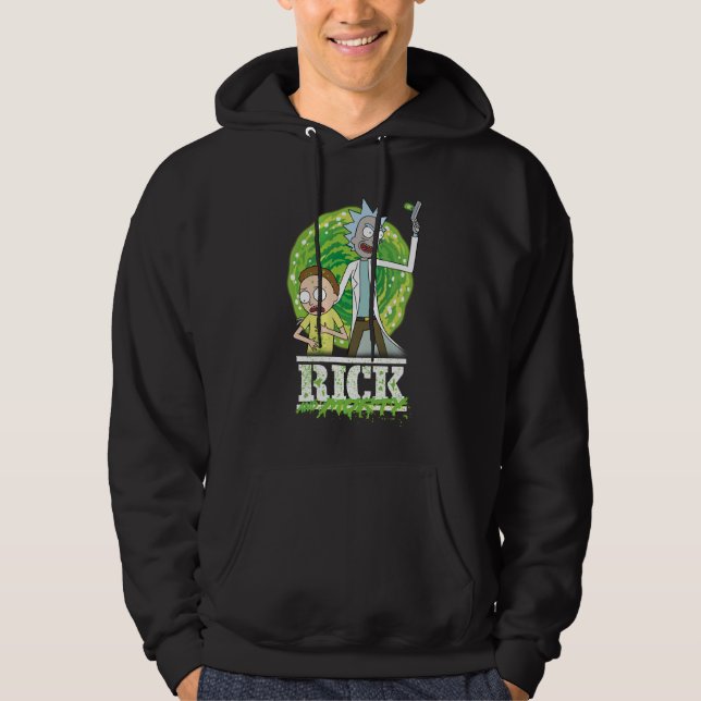Veste À Capuche RICK ET MORTY™ | Éclat vert (Devant)