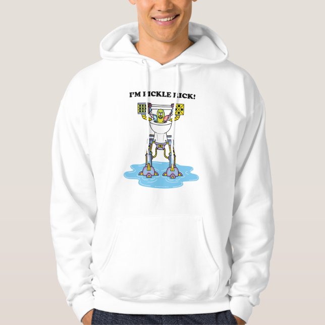 Veste À Capuche RICK ET MORTY™ | Pickle Rick Toilet Mech (Devant)