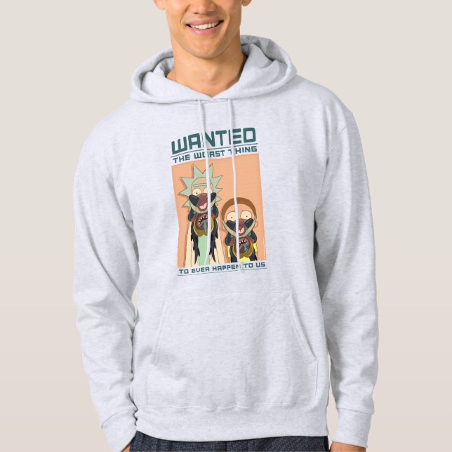 Veste À Capuche RICK ET MORTY™ | Poster Recherché Glorzo (Devant)