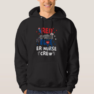 Veste À Capuche RIR Infirmière 4 juillet Drapeau Américain Patriot