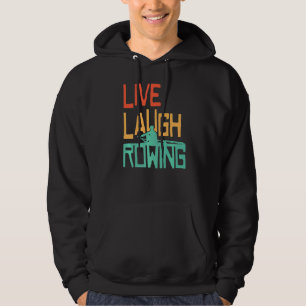 Veste À Capuche Rire en direct Ligne d'aviron Propriétaire de bate