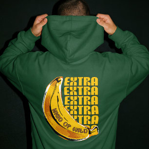 Veste À Capuche Rivalité Animée Extra Banane Drôle Un Peu Sauvage