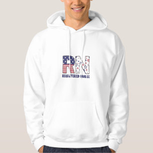 Veste À Capuche RN Infirmière inscrite 4 juillet subtile Américain