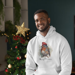 Veste À Capuche Robin rouge de Noël, personnalisable