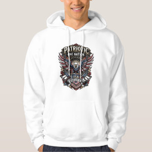 Veste À Capuche Roc Patriotique Aigle Crête Musique Rock Métal Pat