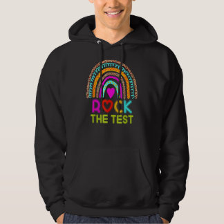 Veste À Capuche Rock Le Jour de l'Examen Enseignant Jour Rainbow T