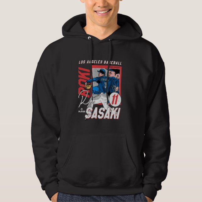 Veste À Capuche Roki Sasaki  Los Angeles D MLB Baseball Players ML (Devant)