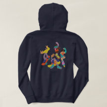 "Roller Skating Club" Cartoon Skaters Sweatshirt
