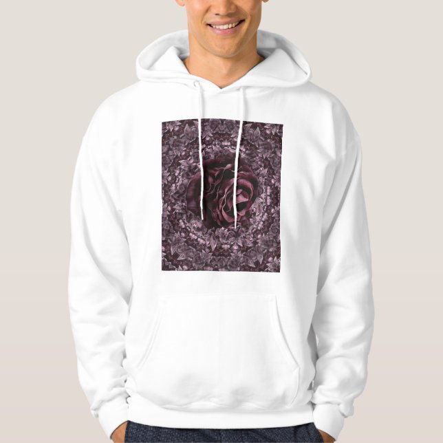 Veste À Capuche Rose Mandala  (Devant)