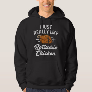 Veste À Capuche Rotisserie Chicken Apparel - Funny Chicken Lover D