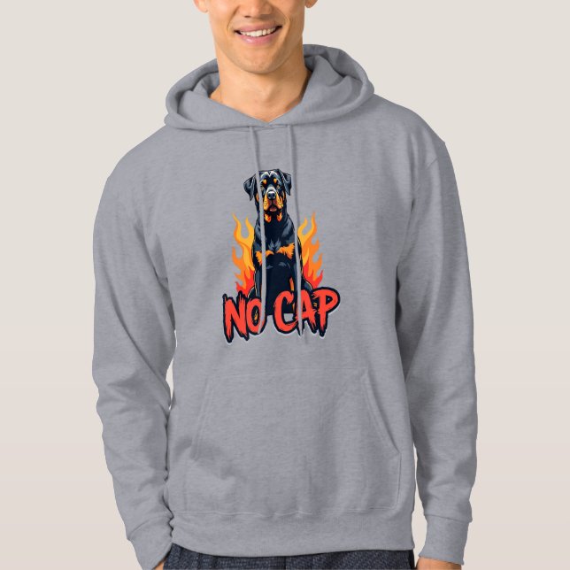 Veste À Capuche Rottweiler No Cap Streetwear Hoodie (Devant)