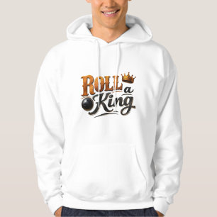Veste À Capuche Rouler un Roi – Typographie Couronne et Balle Thèm