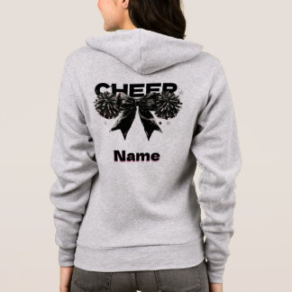 Veste À Capuche Ruban de nom de meneuse de claque personnalisé