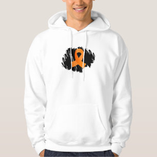 Veste À Capuche Ruban orange de sclérose en plaques avec le