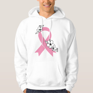 Veste À Capuche Ruban rose avec Sweatshirt de fleurs