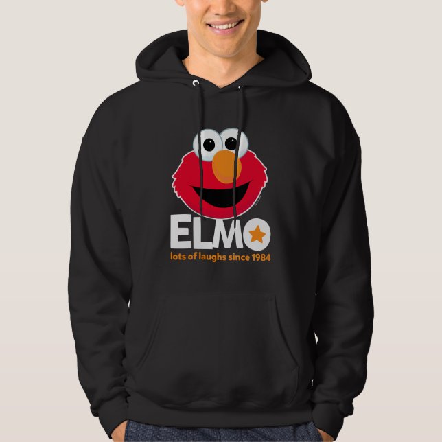 Veste À Capuche Rue Sésame | Elmo Beaucoup de rires depuis 1984 (Devant)