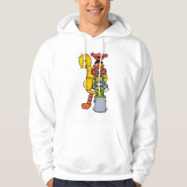 Veste À Capuche Rue Sésame | Pose Pals Street Sesame (Devant)