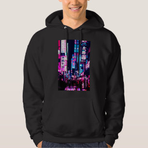 Veste À Capuche Rues de Tokyo Japon Scène nocturne avec lumières -