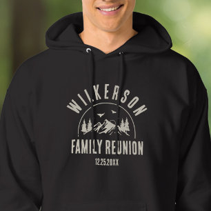 Veste À Capuche Russe Famille Réunion Cabine Woods Retro