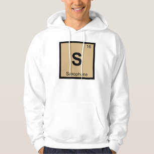 Veste À Capuche S - Musique de Saxophone Chimie Tableau Périodique
