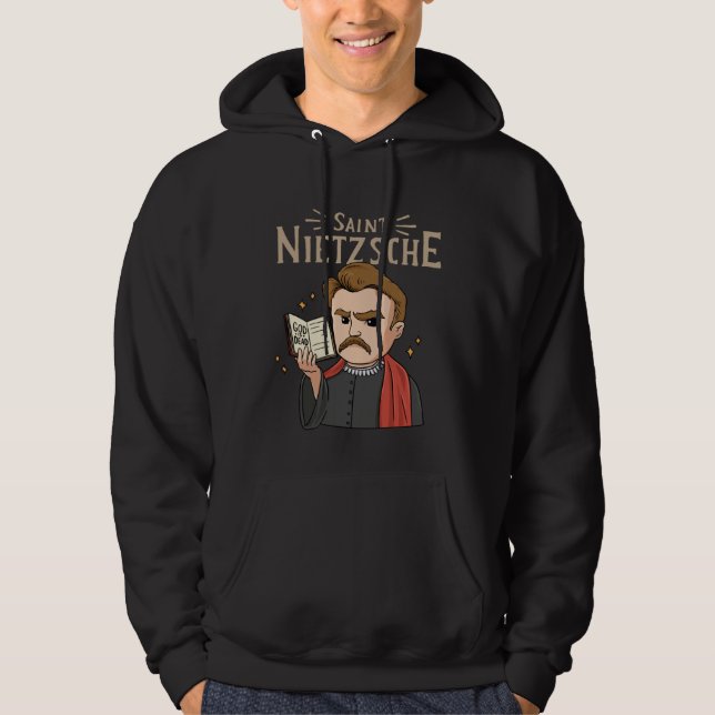 Veste À Capuche Saint Nietzsche for a Philosophy Student  1 (Devant)
