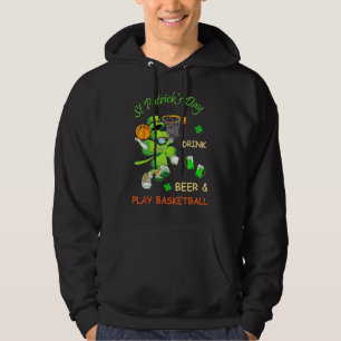Veste À Capuche Saint Patrick's Day Boire de la bière et jouer au