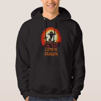 Veste À Capuche Saison Zombie Clair de Lune Cimetière Effrayant En