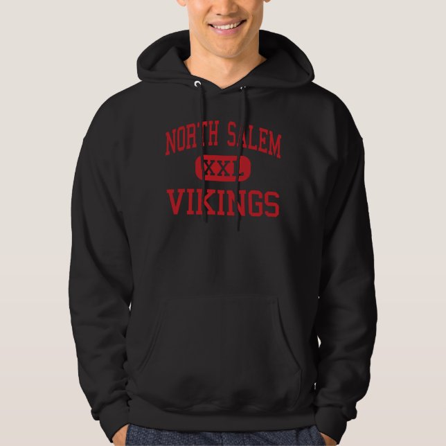 Veste À Capuche Salem du nord - Vikings - lycée - Salem Orégon (Devant)