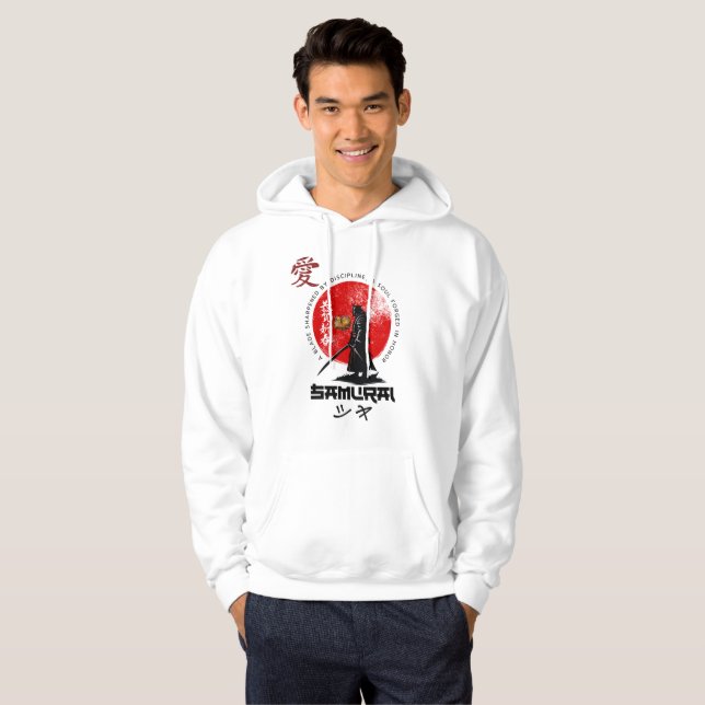 Veste À Capuche Samurai Spirit - Epic Japonais guerrier Anime Grap (Devant entier)