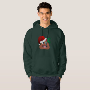 Veste À Capuche santa claus poop emoji mens sweatshirt à capuche