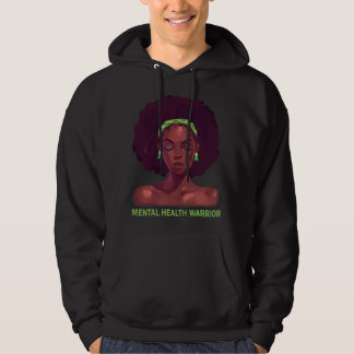 Veste À Capuche Santé mentale de la femme afro-américaine noire
