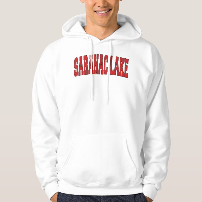 Veste À Capuche SARANAC LAKE NY NEW YORK Varsity Style U (Devant)