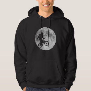 Veste À Capuche Sasquatch Bigfoot sur le vélo en ciel avec le