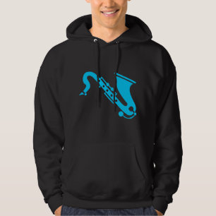 Veste À Capuche Saxophone - Ciel bleu