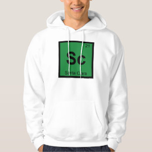 Veste À Capuche Sc - Santa Clara Californie Symbole de la chimie