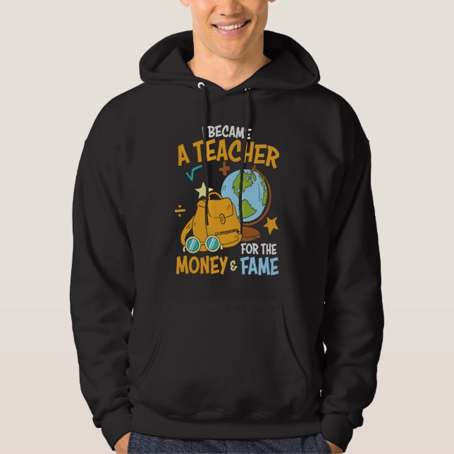 Veste À Capuche School Teachers Graphic Plus Size Humorous (Devant)