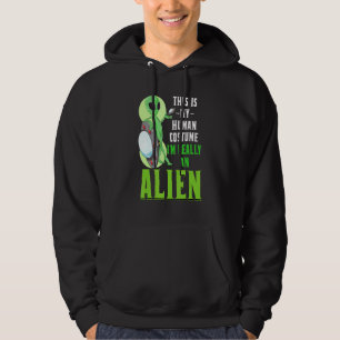 Veste À Capuche Sci Fi C'Est Mon Costume Humain Je Suis Vraiment U