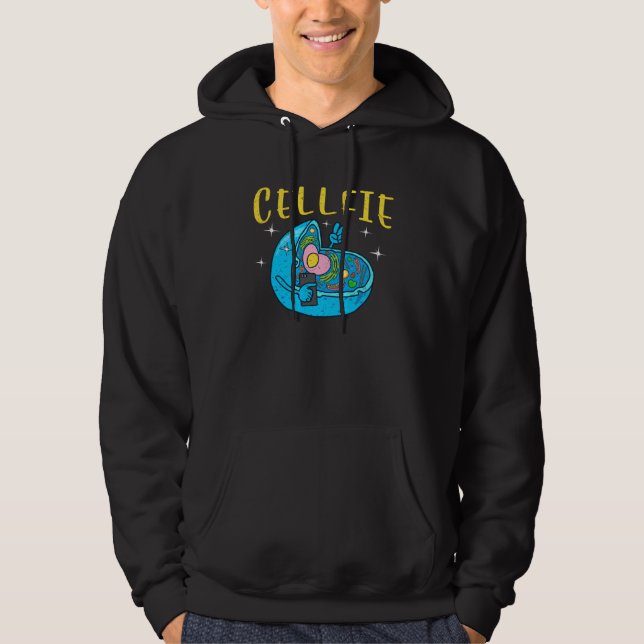 Veste À Capuche Science Nerd Cellfie  Earth Taking Selfie Scientis (Devant)
