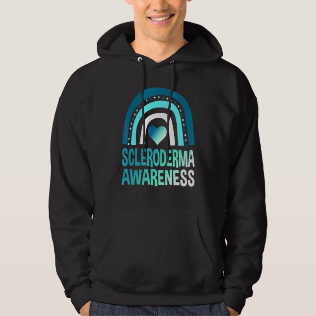 Veste À Capuche Scleroderma Mois de sensibilisation Survivant Guer (Devant)
