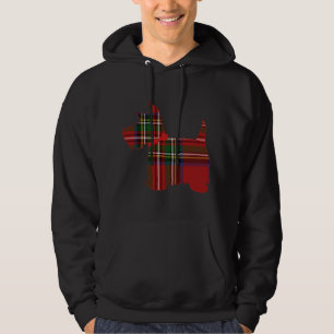 Veste À Capuche Scottie Dog Scottish Terrier Royal Stewart Tartan