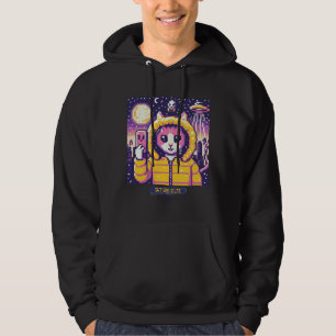 Veste À Capuche Selfie OVNI de chat : Pixel Art #22