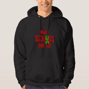 Veste À Capuche Sensibilisation à la Scoliose Hot Scoliotic Guerri