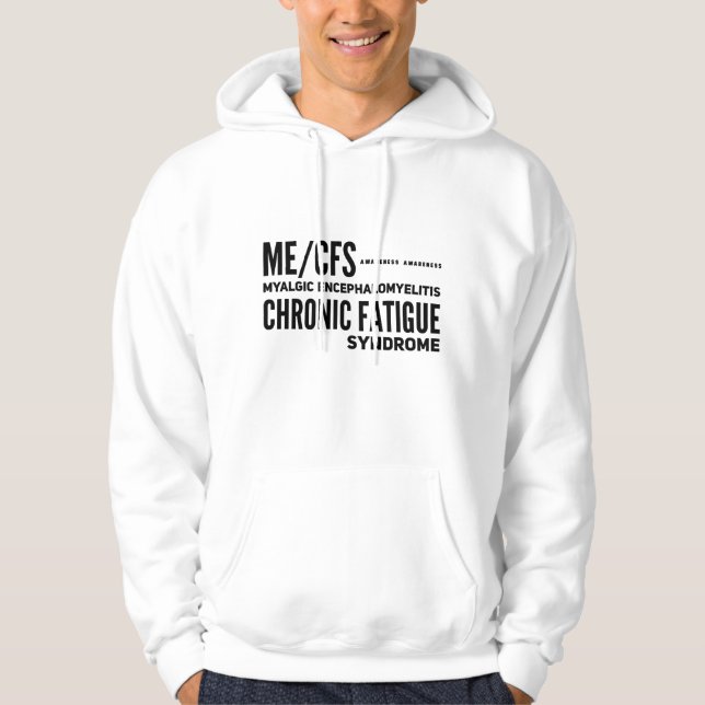 Veste À Capuche Sensibilisation au syndrome de fatigue chronique d (Devant)