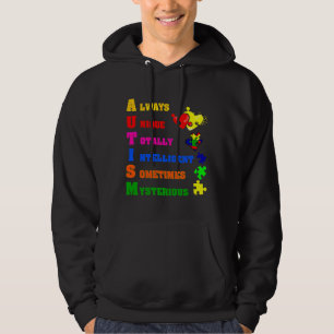 Veste À Capuche Sensibilisation sur l'autisme Autisme Acronyme Puz