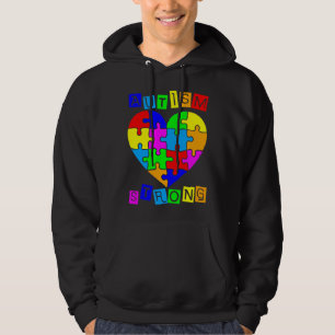 Veste À Capuche Sensibilisation sur l'autisme Coeur Puzzle Autisme